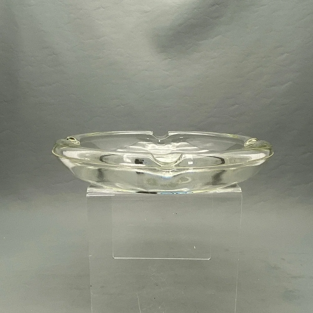 Vintage Anaconda Aluminum The Big Group Glass Ashtray Vulture Mascot Promo